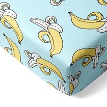 Lençol de berço Little Sleepies Standard 132x71x25cm Bananas