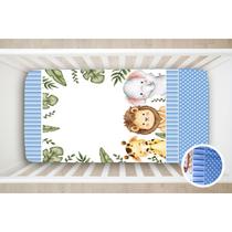 Lençol de Berço Soft Elasticada 1,30x0,70x0,12cm Decoração Quarto de Bebê