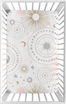 Lençol de berço Sweet Jojo Designs Blush Pink Celestial Mini Crib Lençol de berço Sweet Jojo Designs Blush Pink Celestial Mini Crib