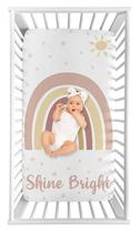 Lençol de berço Sweet Jojo Designs Boho Rainbow Girl Nursery