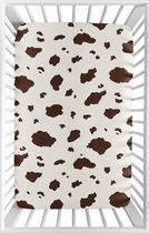 Lençol de berço Sweet Jojo Designs, mini berço com estampa de vaca marrom Lençol de berço Sweet Jojo Designs, mini berço com estampa de vaca marrom