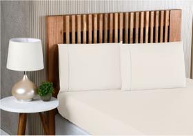 Lençol de Cama Casal 400 Fios 3 Peças 40cm Altura 100% algodao com elastico