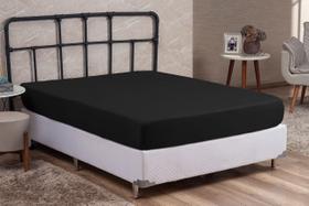 Lençol de Cama Casal PREMIUM 30CM Altura Cama Box Liso Avulso com Elástico Várias Cores