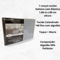 Lençol de Cama de Solteiro avulso com 1 peças Realce Sultan