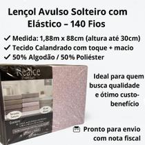 Lençol de Cama de Solteiro avulso com 1 peças Realce Sultan