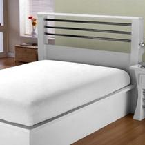 Lençol De Cama King Avulso Com Elástico Algodão 150 Fios Cor:Branco Lençol De Cama King Avulso Com Elástico Algodão 150 Fios Cor:Branco