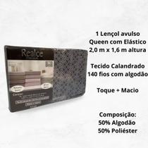 Lençol de Cama Queen avulso com 1 peças Realce Sultan