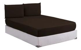 Lençol De Casal 3 Pç Com Elástico Super King Gg 1,93 X 2,03