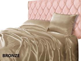 Lençol de Cetim Casal Queen 4 Peças Macio, Brilhante e Confortável Lençol de Cetim Casal Queen 4 Peças Macio, Brilhante e Confortável