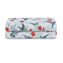 Lençol De Cima Avulso Luar Estampado Queen 01 Peça Malha 100% Algodão - Birds