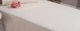 Lençol De Cima De Algodão Solteiro Percal 180 Fios Bege