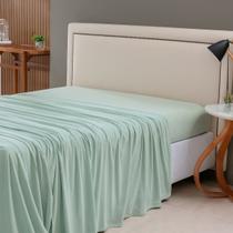 Lençol de Cima Solteiro Malha 100% Algodão Avulso sem Elástico Verde Musgo Lençol de Cima Solteiro Malha 100% Algodão Avulso sem Elástico Verde Musgo