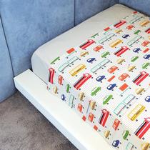 Lençol De Cima Vivain Infantil Carro Listrado De Bege E Crú