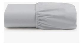 Lençol De Elástico 300 Fios Solteirão 98x2.03x40 Alt. Cinza Liso Lençol De Elástico 300 Fios Solteirão 98x2.03x40 Alt. Cinza Liso
