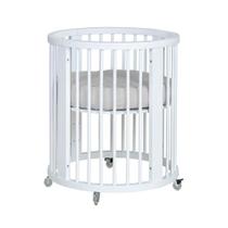Lençol de Elástico Berço Crescer Fase 1 Redondo 69cm Cinza Arrumadinho Enxovais