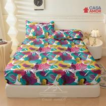Lençol de Elástico Premium Solteiro, Casal e Queen Estampado Lençol de Elástico Premium Solteiro, Casal e Queen Estampado