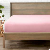 Lençol de fundo ajustado Bare Home Twin XL 1800 Microfiber Rosa