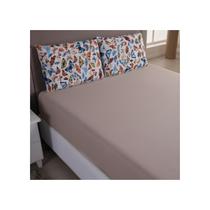 Lençol de Malha 100% Algodão Casal e Fronha c/Zíper Cama Box