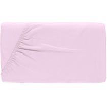 Lençol de Malha Antimicrobiano com Elástico para Berço Tekinha Baby Rosa