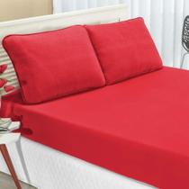 Lençol de Malha Avulso Solteiro Vermelho - SBX