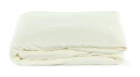 Lençol de Malha La Vière Casal Marfim 138x188cm 100% Algodão