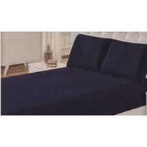 Lençol De Plush casal King Mantinha Soft Com Fronha 3Pçs