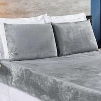 Lençol De Plush casal Padrão Mantinha Soft Com Fronha 3Pçs Luxo Antialérgico Pronta Entrega