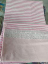 Lençol de solteiro rosa com uma fronha Lençol de solteiro rosa com uma fronha