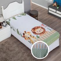 Lençol de Solteiro Soft Elasticado 1,88 x 0,88 x 0,20 Decoração Quarto Infantil Menino, Menina