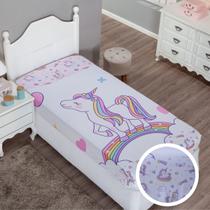 Lençol de Solteiro Soft Elasticado 1,88 x 0,88 x 0,20 Decoração Quarto Infantil Menino, Menina