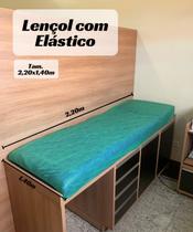 Lençol Descartável 2,20 x 1,40 m Aradesc Com Elástico TNT 20 g com 10 Un. Azul Lençol Descartável 2,20 x 1,40 m Aradesc Com Elástico TNT 20 g com 10 Un. Azul