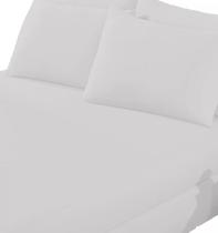 Lençol Elástico 100% Poliéster 1,88m x 88m x 20cm - Branco