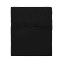 Lençol Elástico Satinée Queen Preto Kacyumara