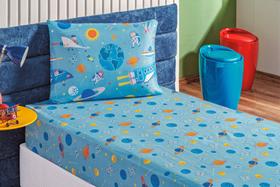 Lencol Elastico Solteiro Kids Infantil com Fronha 2 Pçs Estampados - João Enxovais