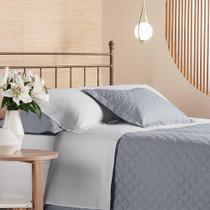 Lençol Elástico Solteiro King 200 Fios Privilege Cinza Lençol Elástico Solteiro King 200 Fios Privilege Cinza