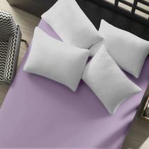 Lençol Em Malha Casal Elástico Doce Vida - Portallar Lavanda Lençol Em Malha Casal Elástico Doce Vida - Portallar Lavanda