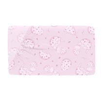 Lençol Estampado para Berço com Elástico - Tekinha Baby Rosa