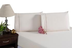 Lençol Fronha Algodão 180 Fios 3 Peças Palha Ponto Palito