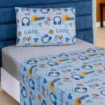 Lençol Jogo De Cama Bouti Kids Solteiro 03 Peças Game Lençol Jogo De Cama Bouti Kids Solteiro 03 Peças Game