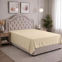 Lençol King 1 Peça Sem Elástico 100 Algodão Percal 200 Fios Super Macio Roupa de Cama Box