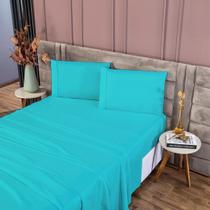 Lençol King 3 Peças Algodão Jogo De Cama Com Elastico Em Toda Volta Reforçado