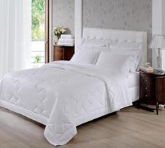 Lencol King 300 Fios Renda Bouton 4 Peças Branco