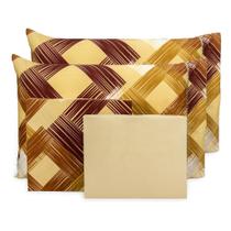 Lençol King 4 Peças Melissa Micropercal Ponto Palito Estampado Lençol King 4 Peças Melissa Micropercal Ponto Palito Estampado