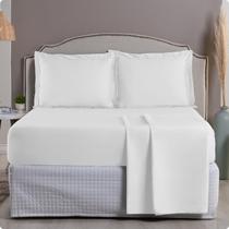 Lençol King Avulso Algodão Egípcio 1000 Fios - Elástico Toda a Volta - 205 x 193 x 40