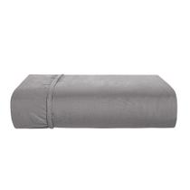 Lençol king Avulso com elástico grafite 100% algodão Karsten