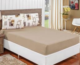 Lençol King Com Elástico 100% Algodão Cama Box 3 Peças Quality