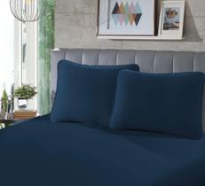Lençol King com Elástico Malha Azul Marinho - Rubi Lençol King com Elástico Malha Azul Marinho - Rubi