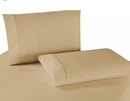 Lençol King Size 3 Peças Elástico E Ponto Palito 40Cm Avelã Lençol King Size 3 Peças Elástico E Ponto Palito 40Cm Avelã