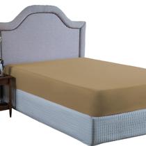 Lençol King Size Aveludado 400 Fios Cama Box e Padrão com Elástico Avulso