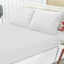 Lençol King Size Branco com Elastico Malha 100% Algodao Lençol King Size Branco com Elastico Malha 100% Algodao